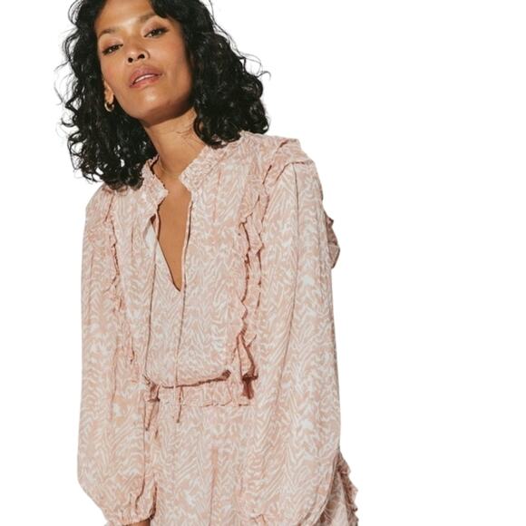 Cleobella Zaria Mini Dress Zebra Print - Picture 3 of 14